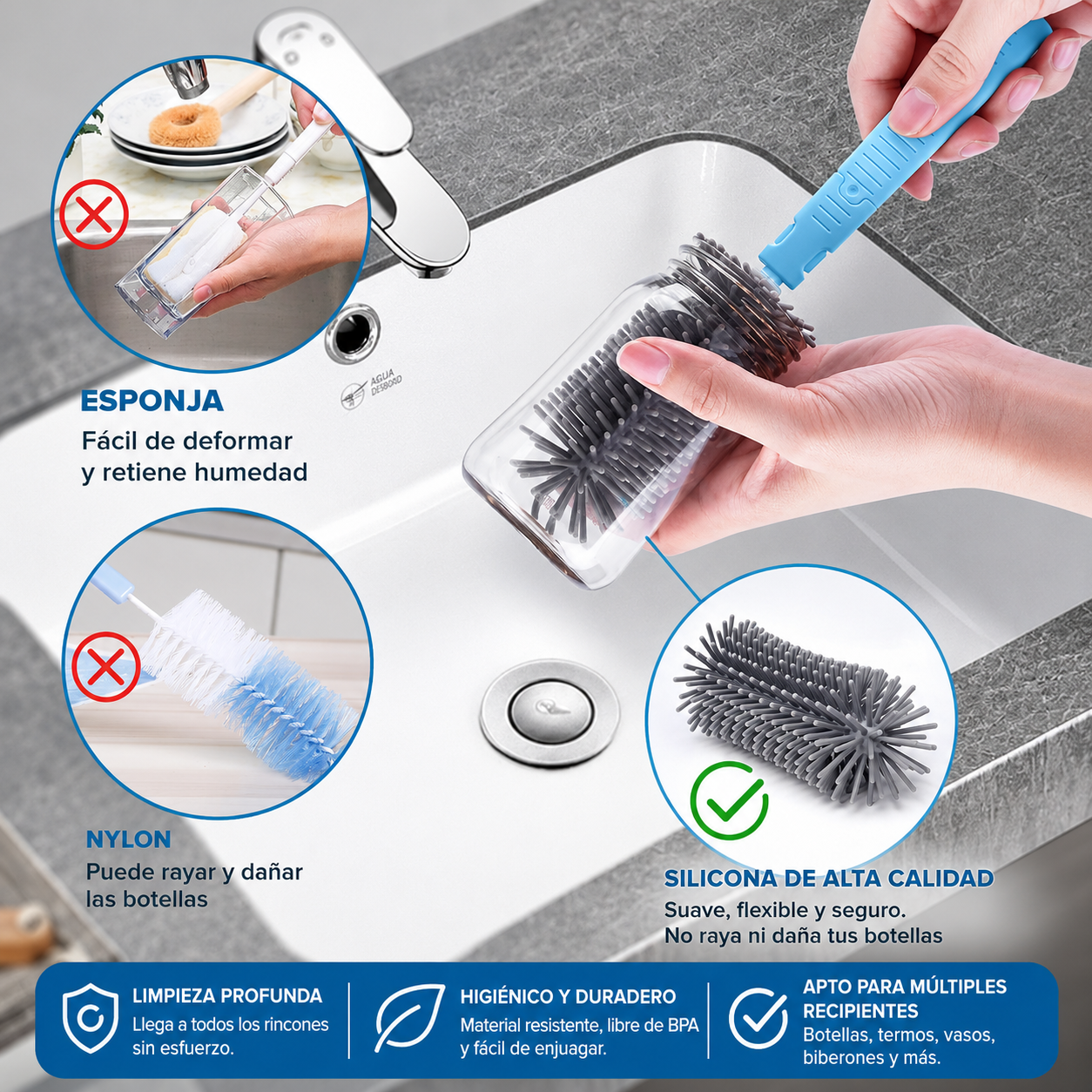 🧽 Kit de Limpieza Multifuncional 6 en 1